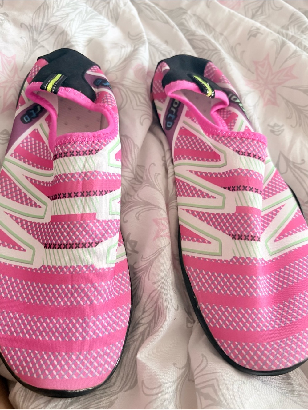 Women’s Pink Slip-On Water Sneakers